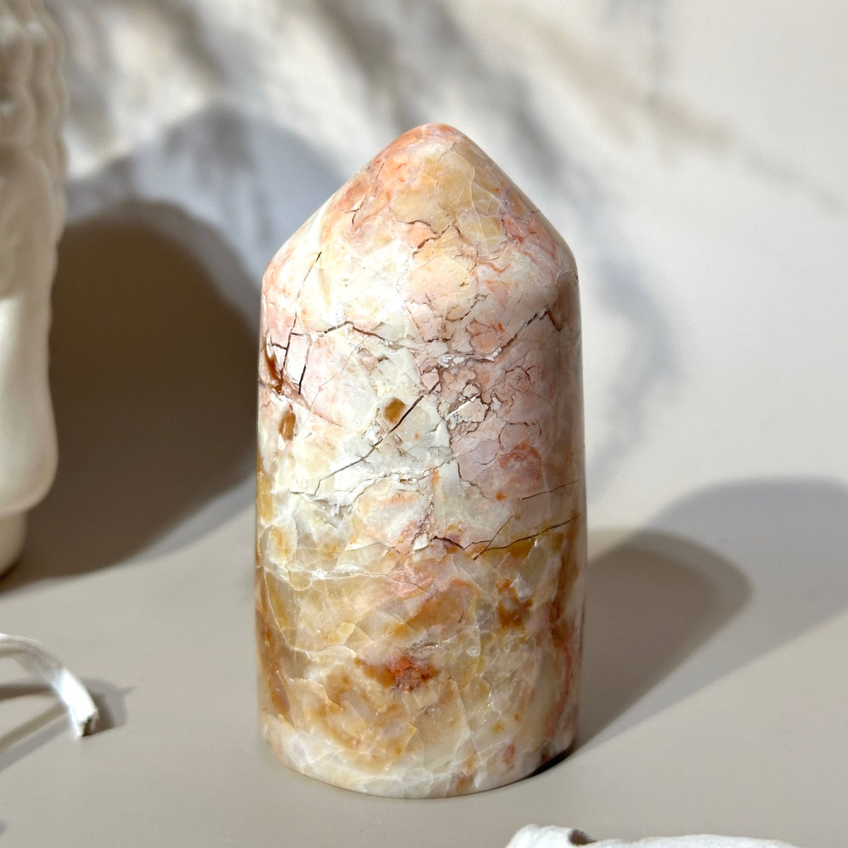 Tiffany Stone | Creamy Golden Peachy Pink