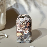 Tiffany Stone Stamp Shape | Peachy Pink, Eggshell & Gray