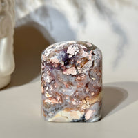 Tiffany Stone Stamp Shape | Peachy Pink, Eggshell & Gray