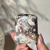 Tiffany Stone Stamp Shape | Peachy Pink, Eggshell & Gray