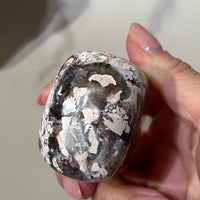 Tiffany Stone Stamp Shape | Peachy Pink, Eggshell & Gray