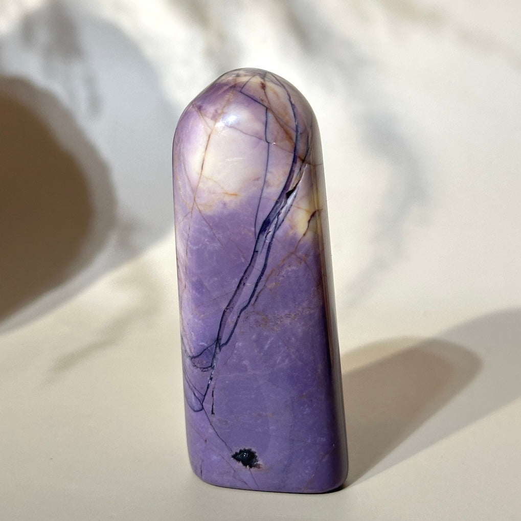 Tiffany Stone | Classic Signature Purple & Creamy Eggshell