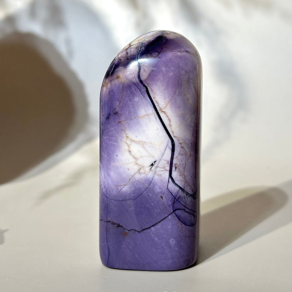 Tiffany Stone | Classic Signature Purple & Creamy Eggshell