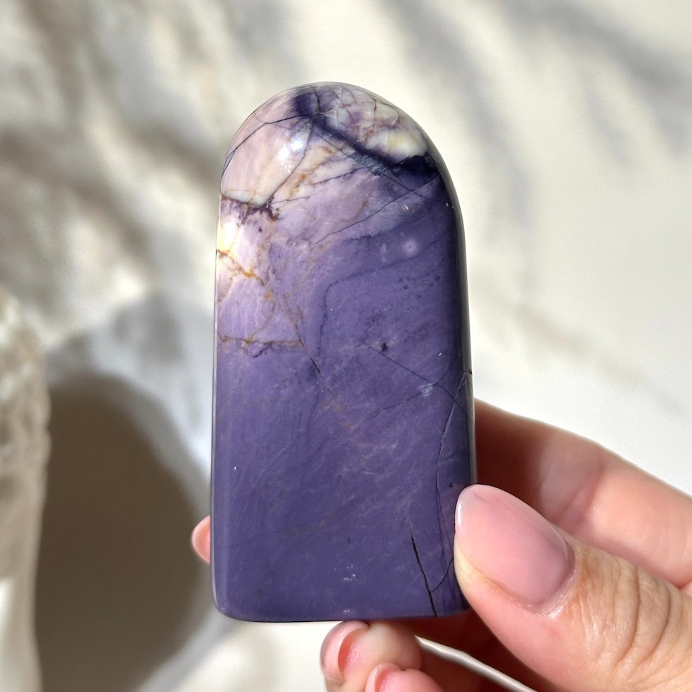 Tiffany Stone | Classic Signature Purple & Creamy Eggshell