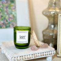 Torched Mallow Candle | Green Vessel
