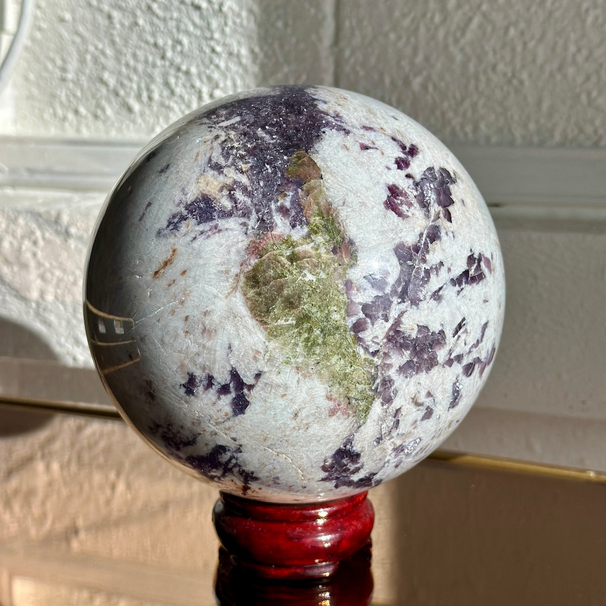 XL Tourmaline Lepidolite Home Decor Statement | Sphere B