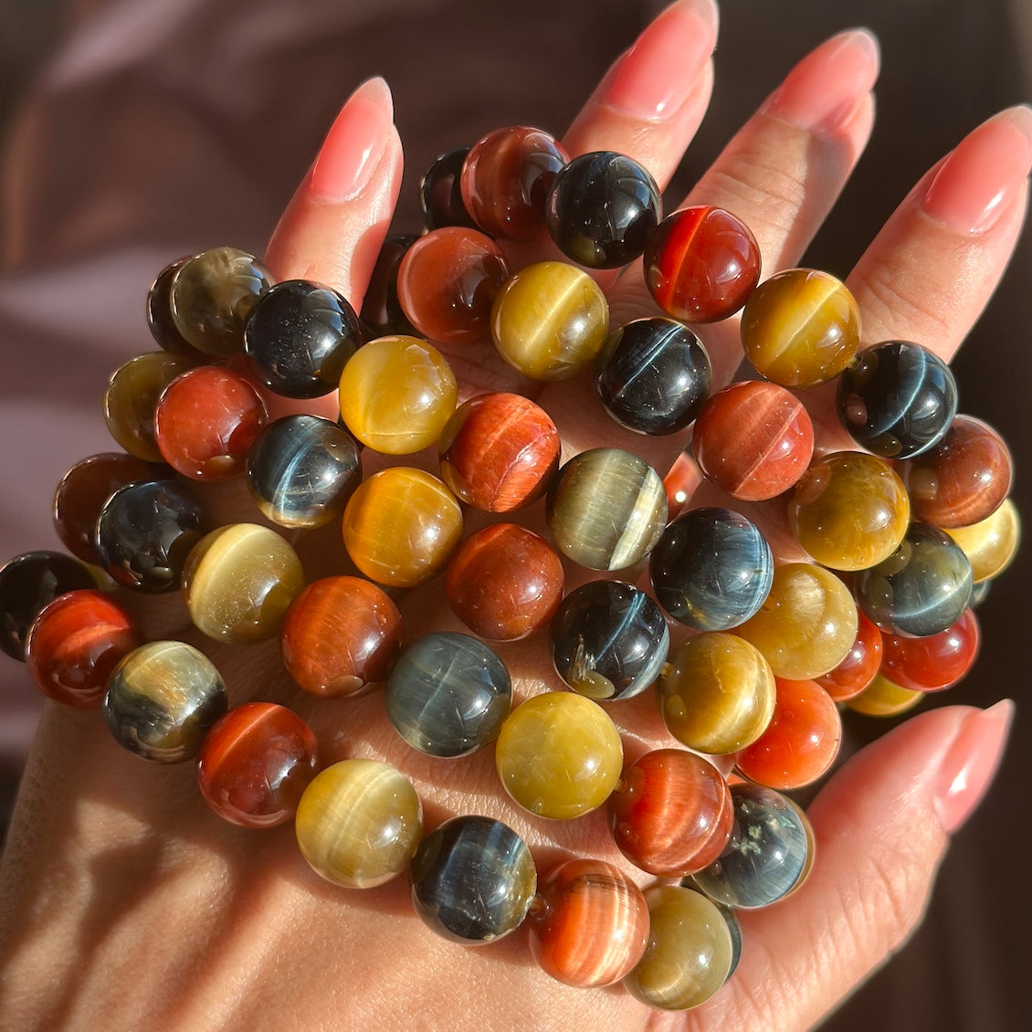 Triple Tiger's Eye Bracelet